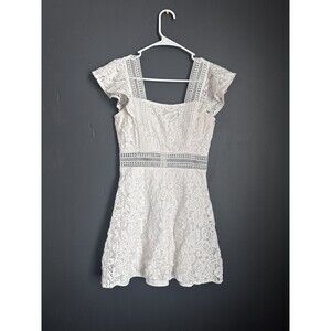 Ash & Violet White Lace Dress
